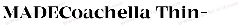 MADECoachella Thin字体转换